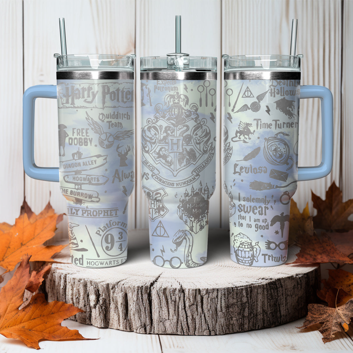Hogwarts House Tumbler 30oz/40oz, Harry Potter Tumbler Laser Engraving, Movie Tumbler, HP33