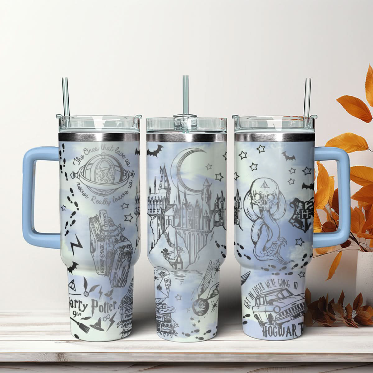 Tumbler Hogwarts Castle Magic 30oz/40oz Laser Engraved, Hogwarts Tumbler, Harry Potter Tumbler, HP39