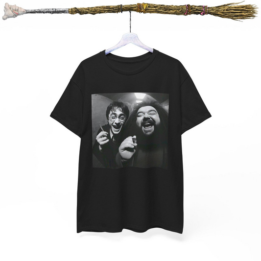 Harry And Hagrid Smoking Selfie T-Shirt, Potter Cctv Meme T-Shirt, Harry Potter Shirt, PGG06