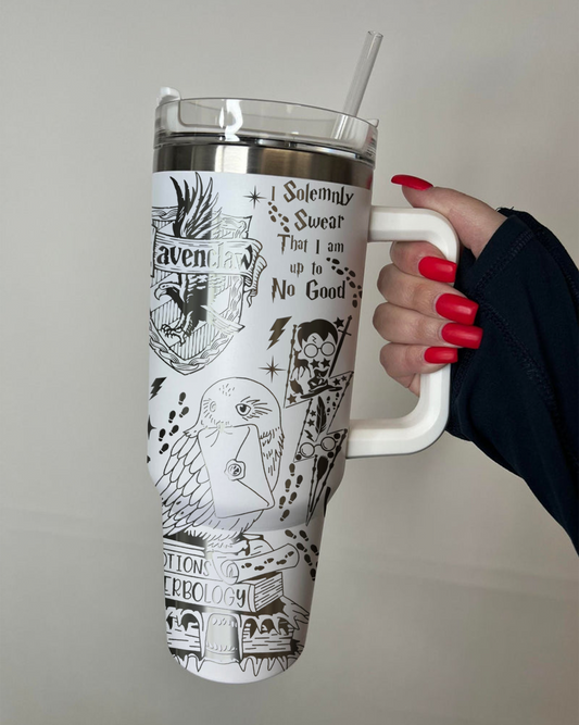 Harry Potter Ravenclaw Tumbler 30oz/40oz Laser Engraving, Harry Potter Ravenclaw Tumbler , HP15