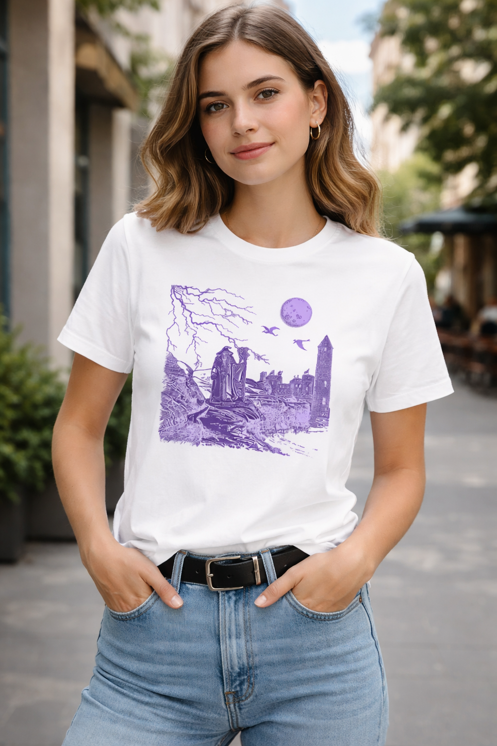 Wizard T Shirt Magic Mystical T Shirt for Men Women Doom Metal Shirt Medieval Theme Dragon Tee Witchy Spell Casting RPG Warlock Magical Tee