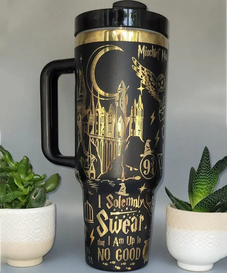 Harry Potter Tumbler 30oz/40oz Engraving, Wizard School Tumbler, Hogwarts Tumbler, HP20