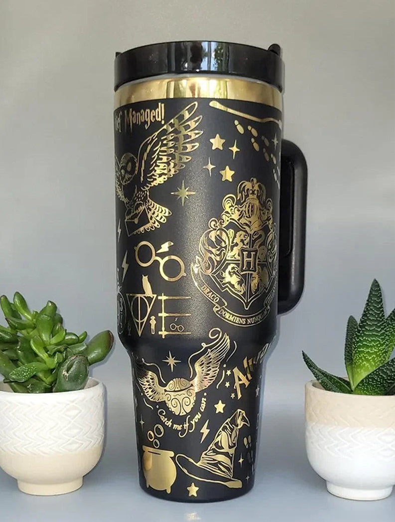 Harry Potter Tumbler 30oz/40oz Engraving, Wizard School Tumbler, Hogwarts Tumbler, HP20