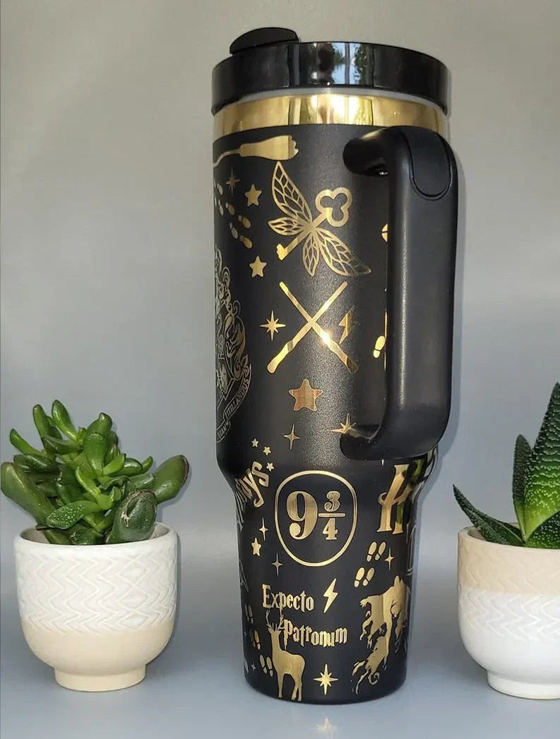 Harry Potter Tumbler 30oz/40oz Engraving, Wizard School Tumbler, Hogwarts Tumbler, HP20
