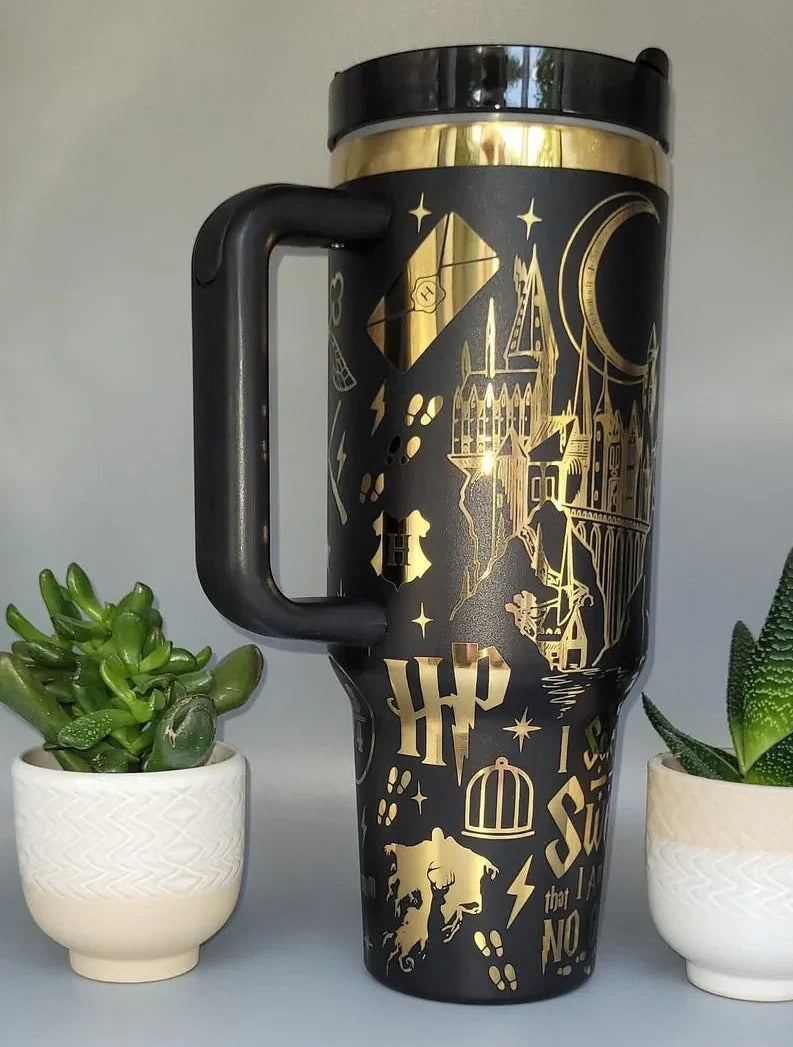 Harry Potter Tumbler 30oz/40oz Engraving, Wizard School Tumbler, Hogwarts Tumbler, HP20