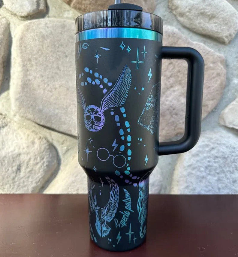 Harry Potter Hogwarts Tumbler 30oz/40oz, Harry Potter Engraved Tumbler, Gift Tumbler, HP12