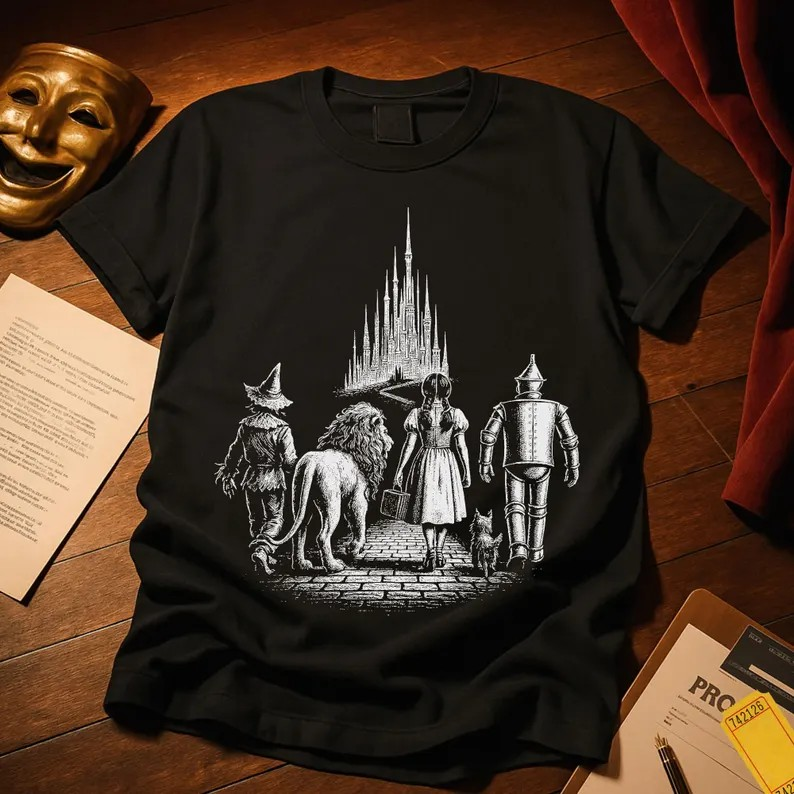 Oz Characters Shirt Comfort Colors Cute Halloween Tee Wonderful Wizard of Oz Bookish Shirt Doroty Gale Wicked Witch Lion Scarecrow Tinman