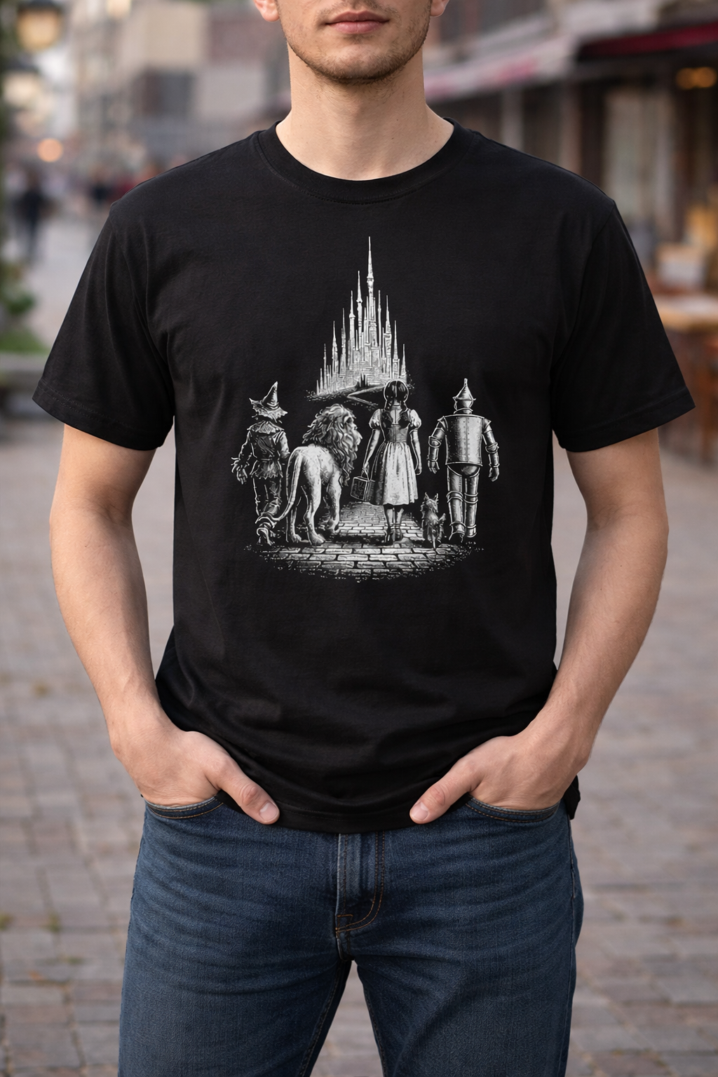 Oz Characters Shirt Comfort Colors Cute Halloween Tee Wonderful Wizard of Oz Bookish Shirt Doroty Gale Wicked Witch Lion Scarecrow Tinman