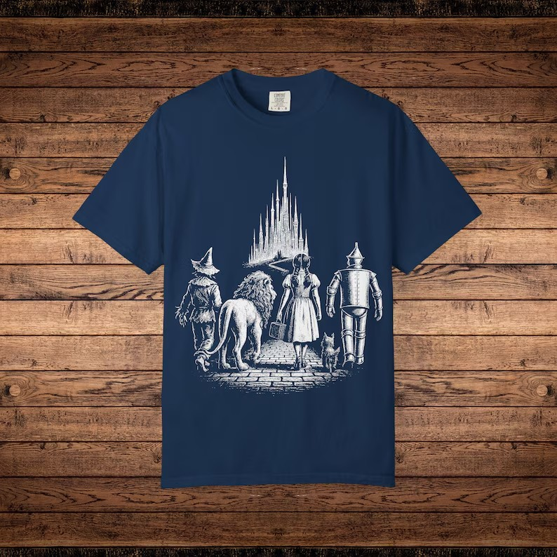 Oz Characters Shirt Comfort Colors Cute Halloween Tee Wonderful Wizard of Oz Bookish Shirt Doroty Gale Wicked Witch Lion Scarecrow Tinman