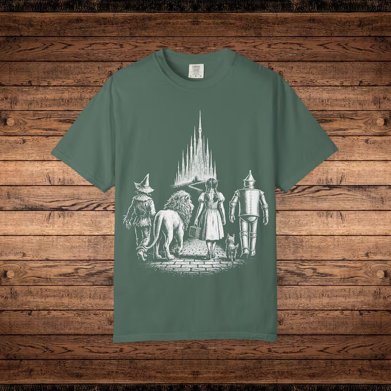 Oz Characters Shirt Comfort Colors Cute Halloween Tee Wonderful Wizard of Oz Bookish Shirt Doroty Gale Wicked Witch Lion Scarecrow Tinman