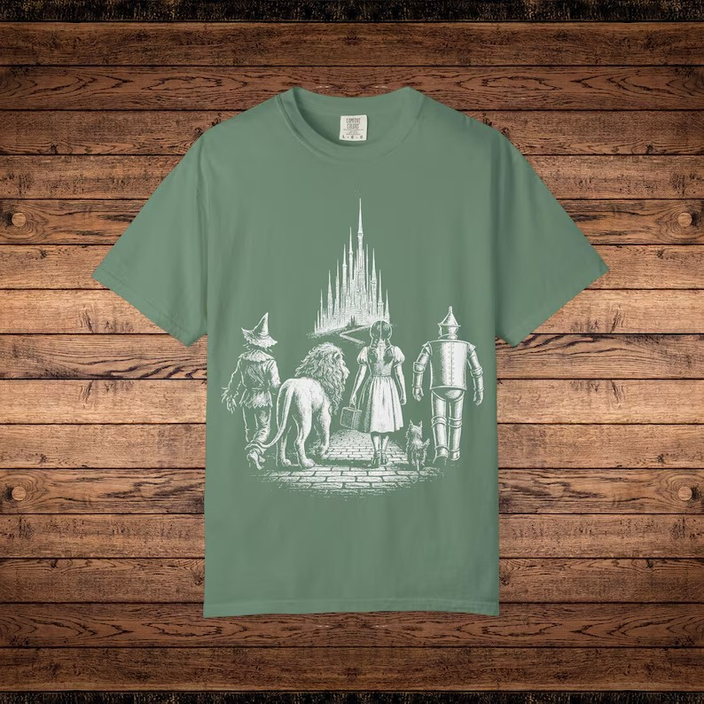 Oz Characters Shirt Comfort Colors Cute Halloween Tee Wonderful Wizard of Oz Bookish Shirt Doroty Gale Wicked Witch Lion Scarecrow Tinman