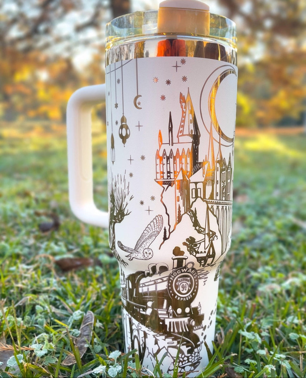 Harry Potter Tumbler 30oz/40oz Laser Engraving, Hogwarts House Tumbler, Tumbler Gift, HP21