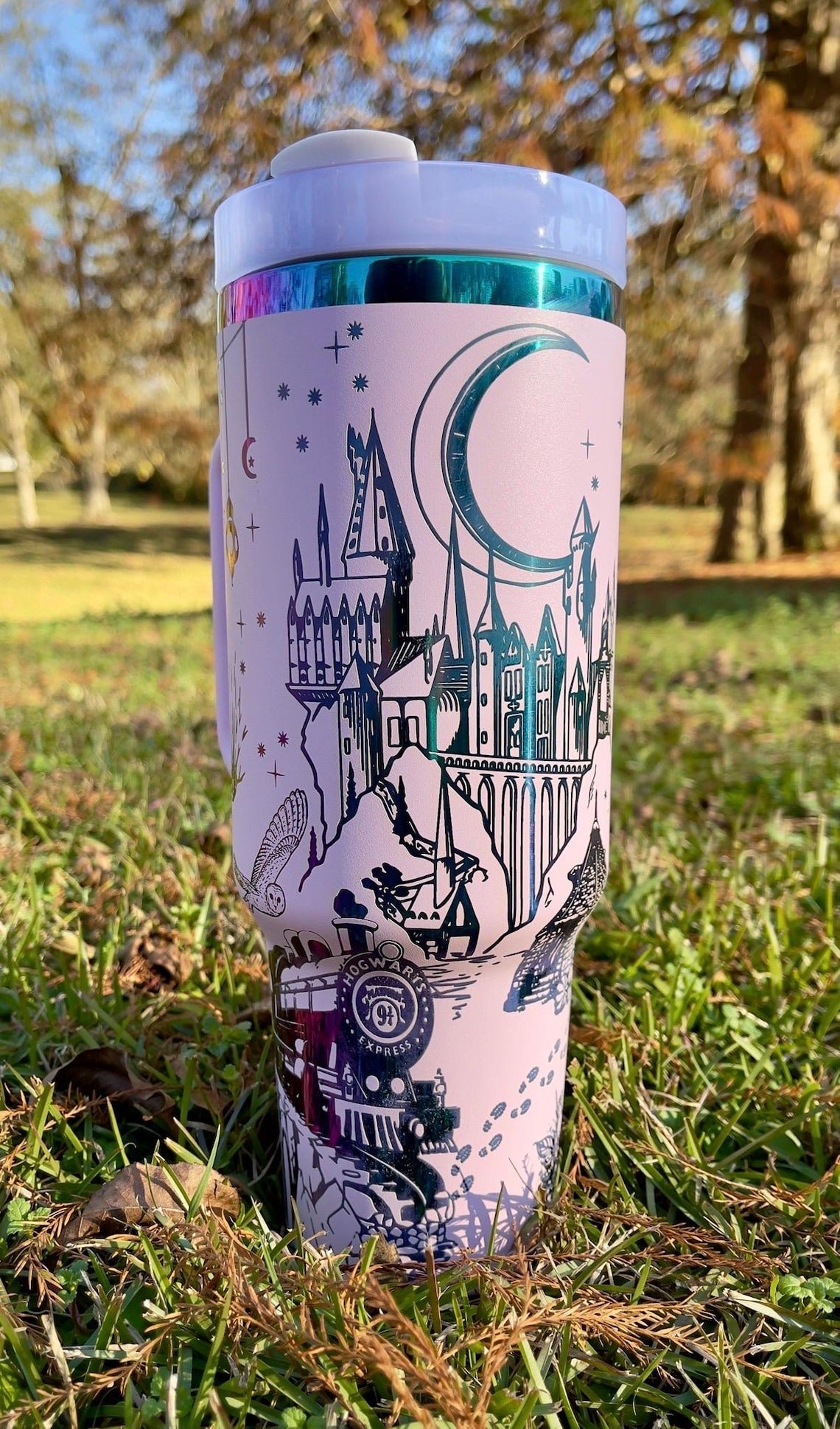 Harry Potter Tumbler 30oz/40oz Laser Engraving, Hogwarts House Tumbler, Tumbler Gift, HP21