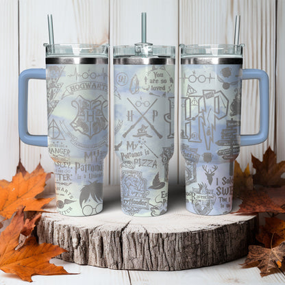 Hogwarts House Tumbler 30oz/40oz, Harry Potter Tumbler Laser Engraving, Slytherin Tumbler 30oz/40oz