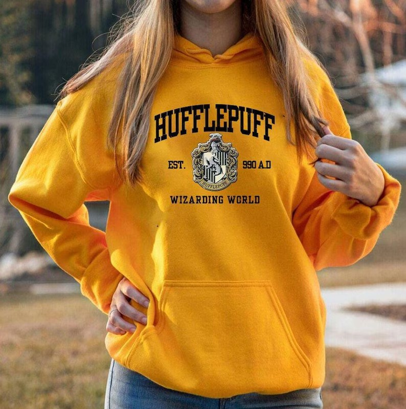 Vintage Wizard House Hoodie, Hogwarts House Sweatshirt, Magic School Sweater, Gift for Harry Fans, Cozy Potter Pullover