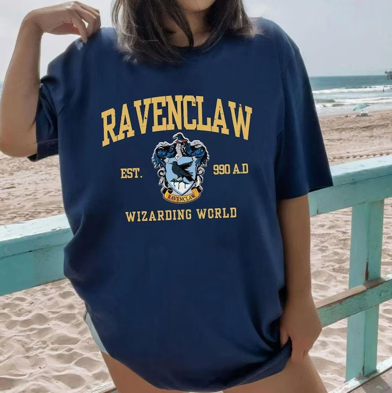 Vintage Wizard House Hoodie, Hogwarts House Sweatshirt, Magic School Sweater, Gift for Harry Fans, Cozy Potter Pullover