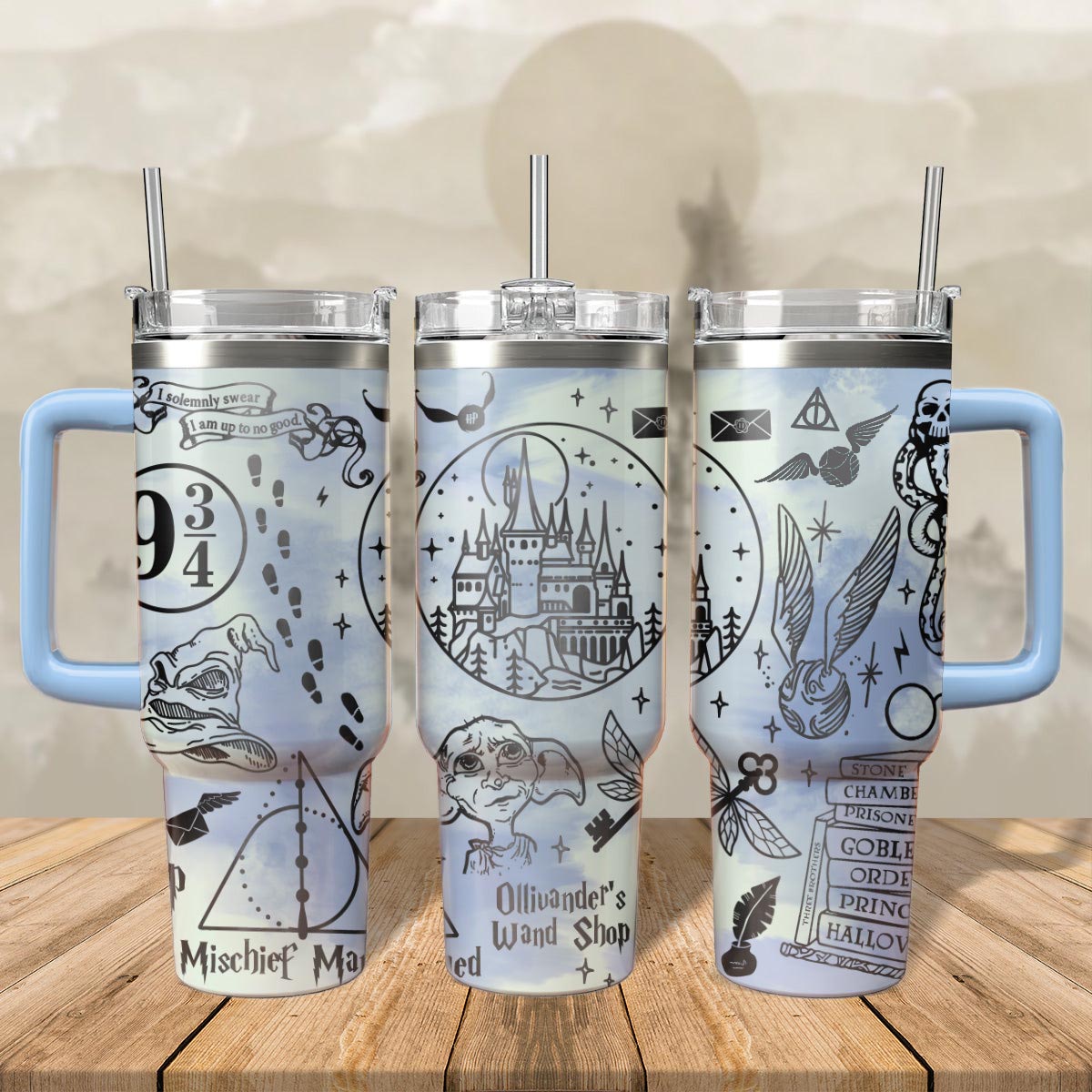 Harry Potter Tumbler 30oz/40ozLaser Engraving, Hogwarts House Tumbler 30oz/40oz, Movie Tumbler 30oz/40oz