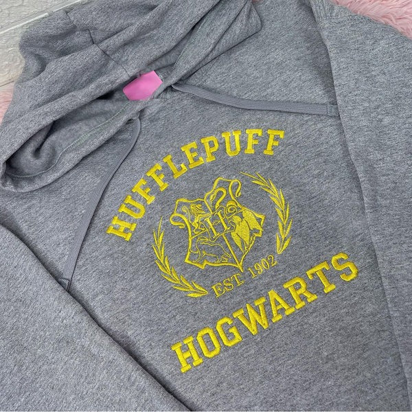 Hogwarts Houses Embroidered Sweatshirt, Embroidery Shirt Magic Wizard, EGG11