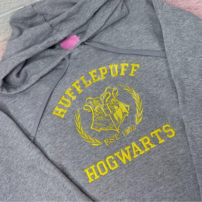 Hogwarts Houses Embroidered Sweatshirt, Embroidery Shirt Magic Wizard