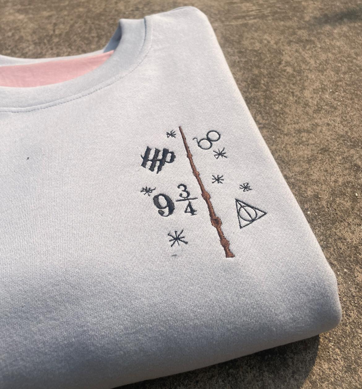 Wizard Wand Shop Embroidered Sweatshirt, Wizard Hoodie, Universal Trip Sweater, Wizard Book Shop, EGG03