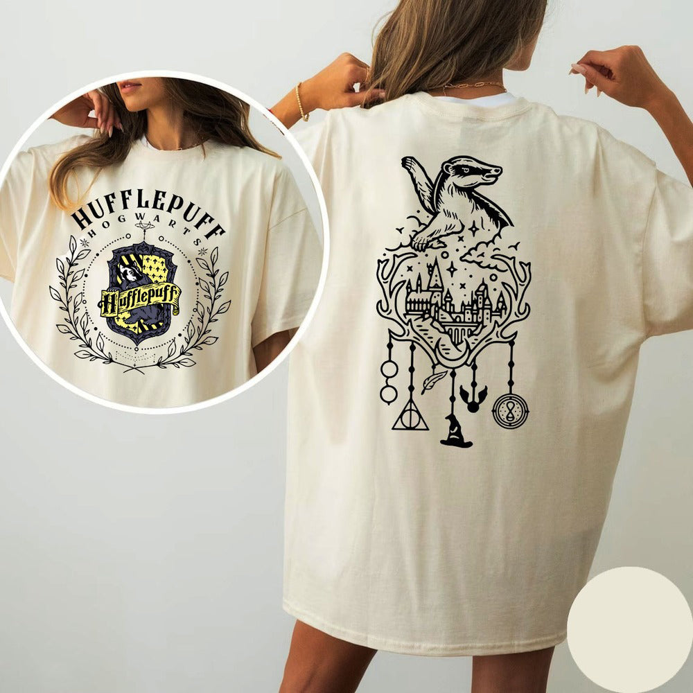 Vintage Wizard Hogwarts House Shirt, Harry Potter Gifts For Adults, PGG01