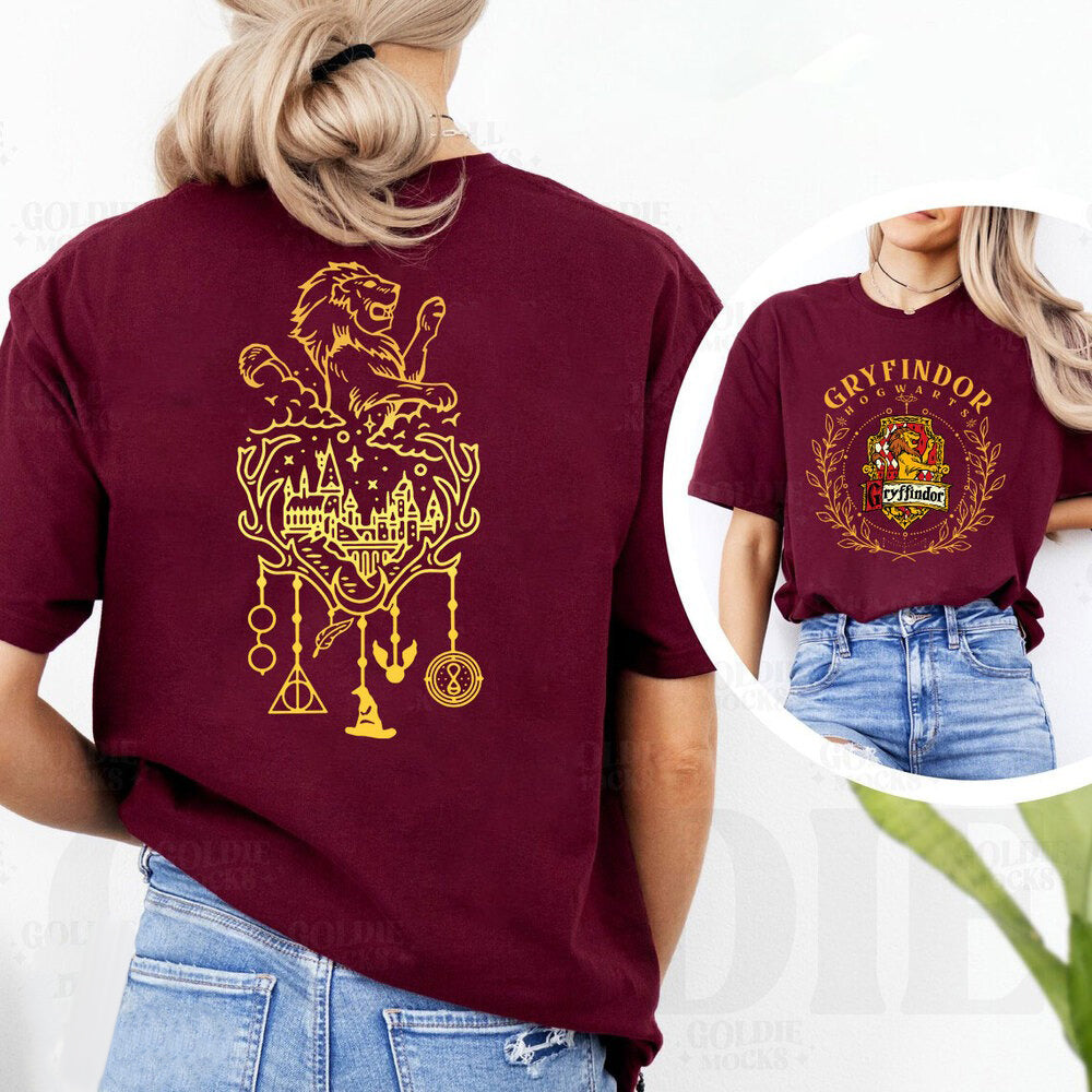 Vintage Wizard Hogwarts House Shirt, Harry Potter Gifts For Adults