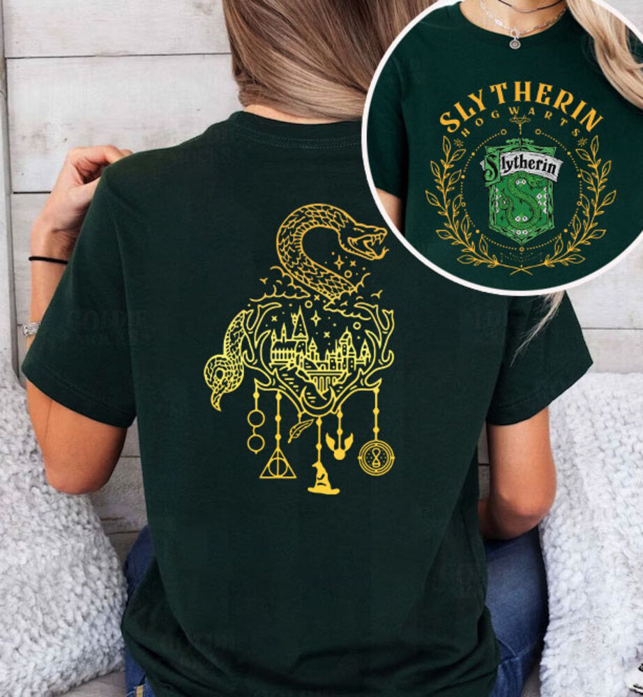 Vintage Wizard Hogwarts House Shirt, Harry Potter Gifts For Adults