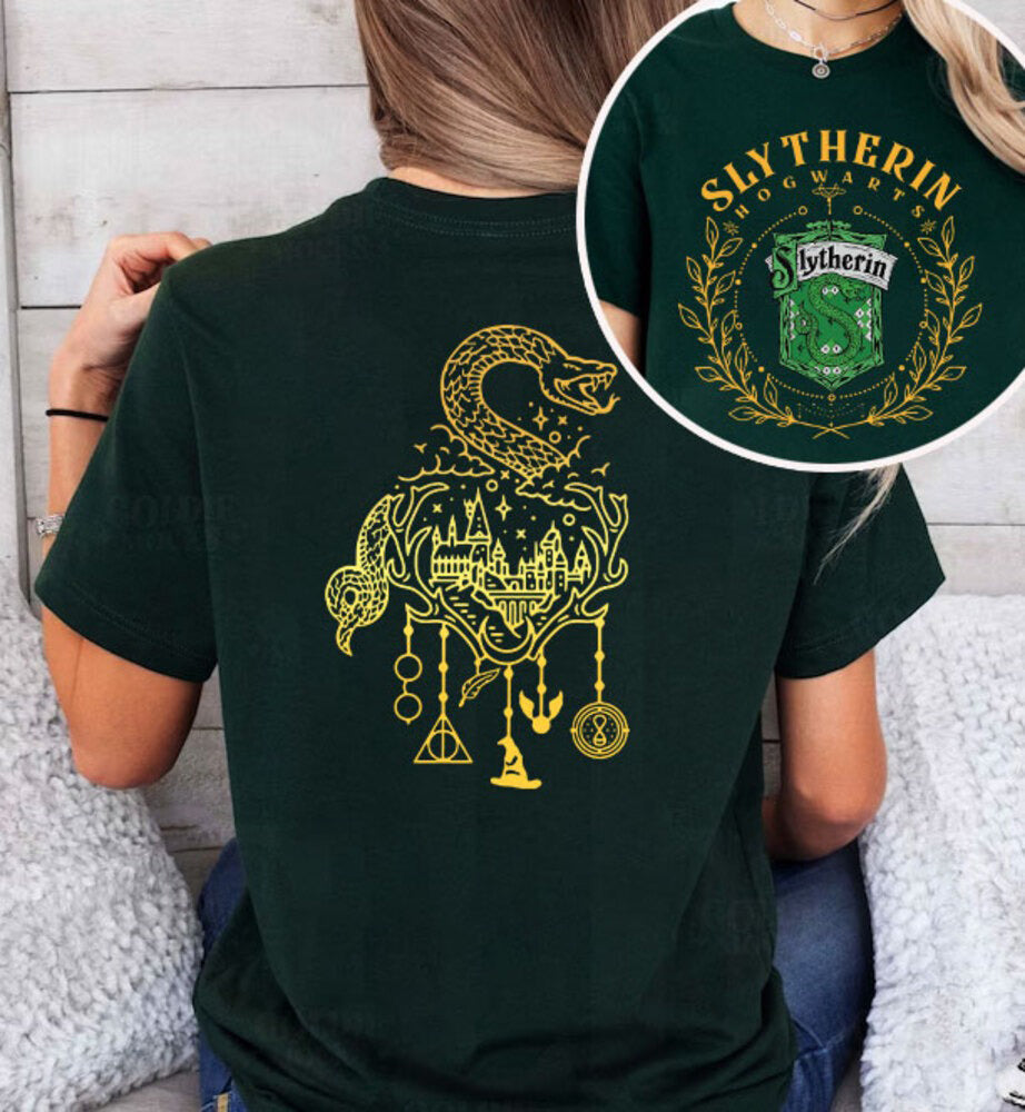Vintage Wizard Hogwarts House Shirt, Harry Potter Gifts For Adults, PGG01