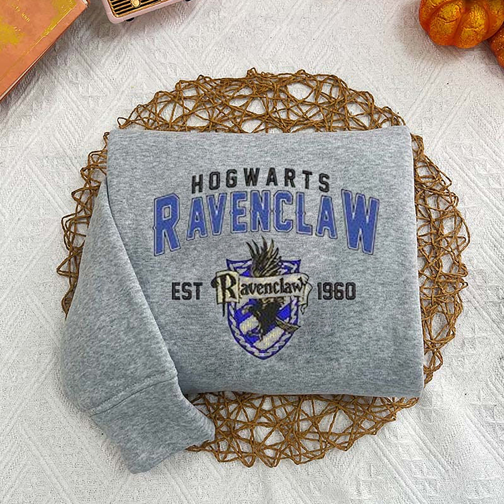 Embroidered Hogwarts Houses Sweatshirt, Magic Wizard Embroidery Shirt, EGG15