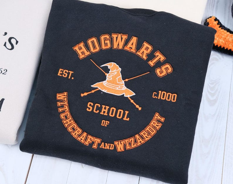 Wizard Book Shop Embroidered Sweatshirt, Universal Studios Sweatshirt, Gift For Fan EGG01