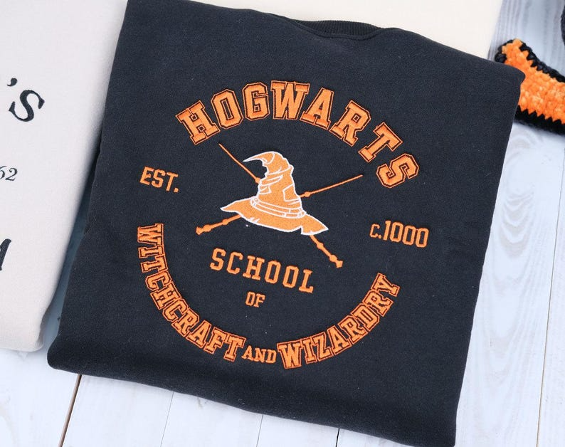 Wizard Book Shop Embroidered Sweatshirt, Universal Studios Sweatshirt