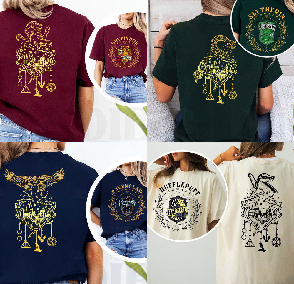 Vintage Wizard Hogwarts House Shirt, Harry Potter Gifts For Adults, PGG01