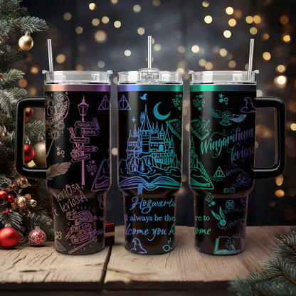 Harry Potter Tumbler 30oz/40oz , Hogwarts Castle Magic Tumbler , Harry Potter Laser Engraved Tumbler 30oz/40oz