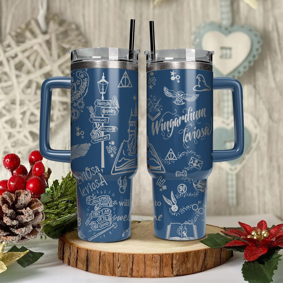 Harry Potter Tumbler 30oz/40oz , Hogwarts Castle Magic Tumbler , Harry Potter Laser Engraved Tumbler , HP19