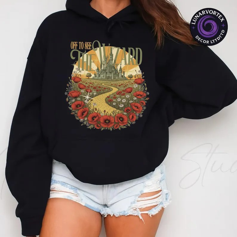 Wicked “Off To See The Wizard” Sweatshirt, Emerald City WizardOz T-Shirt