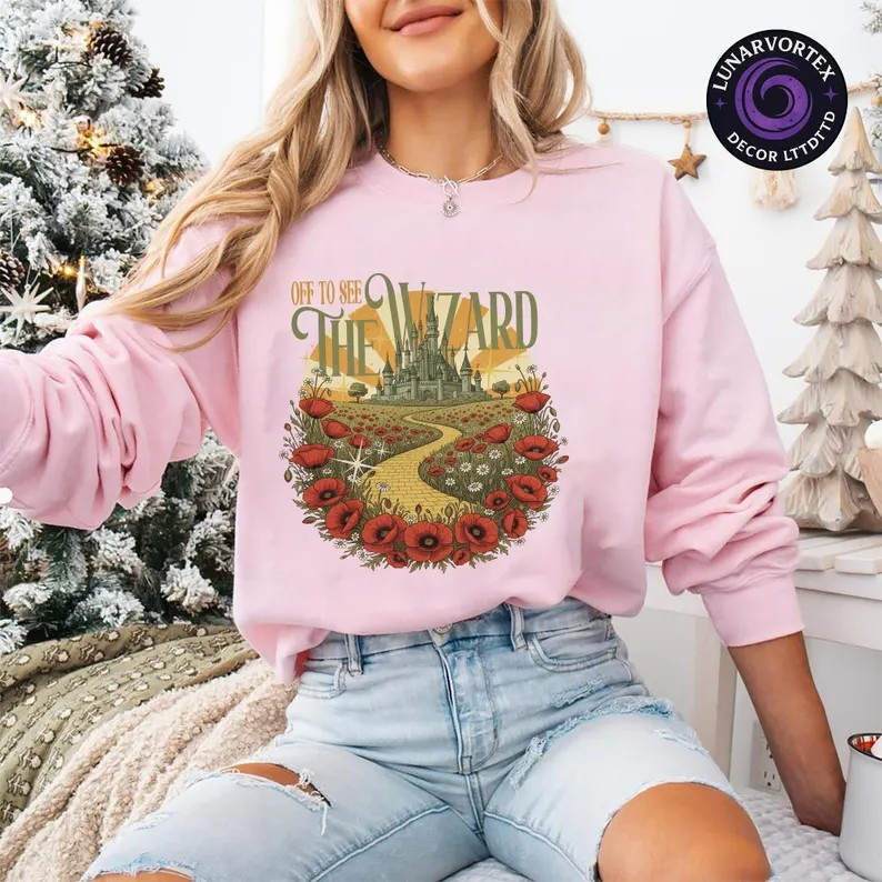 Wicked “Off To See The Wizard” Sweatshirt, Emerald City WizardOz T-Shirt