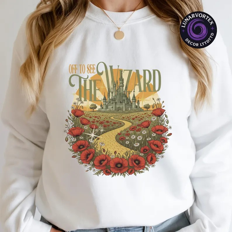 Wicked “Off To See The Wizard” Sweatshirt, Emerald City WizardOz T-Shirt