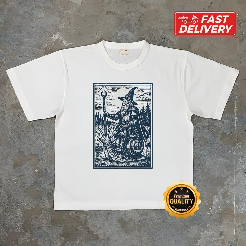 Renaissance Wizard Snail Rider Shirt, Medieval Wizard Tee, Ren Faire Medieval Shirt, Funny Meme Top, Medieval Fantasy Gift