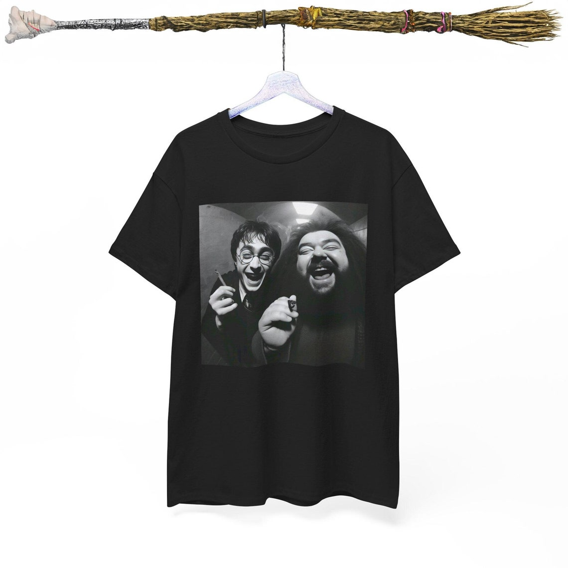 Harry And Hagrid Smoking Selfie T-Shirt, Potter Cctv Meme T-Shirt, Harry Potter Shirt, PGG06