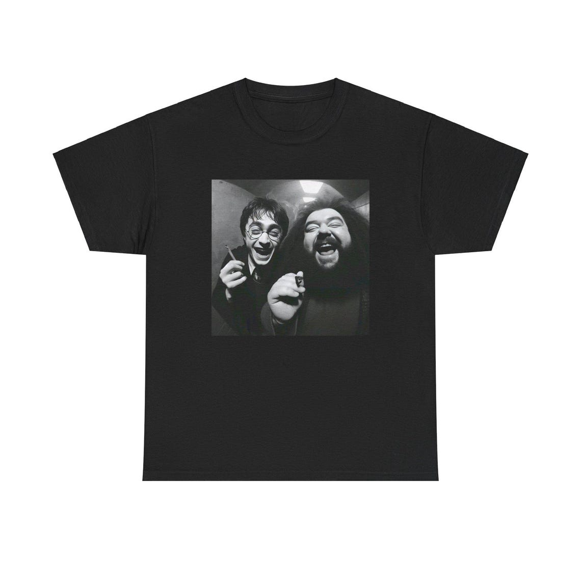 Harry And Hagrid Smoking Selfie T-Shirt, Potter Cctv Meme T-Shirt, Harry Potter Shirt, PGG06