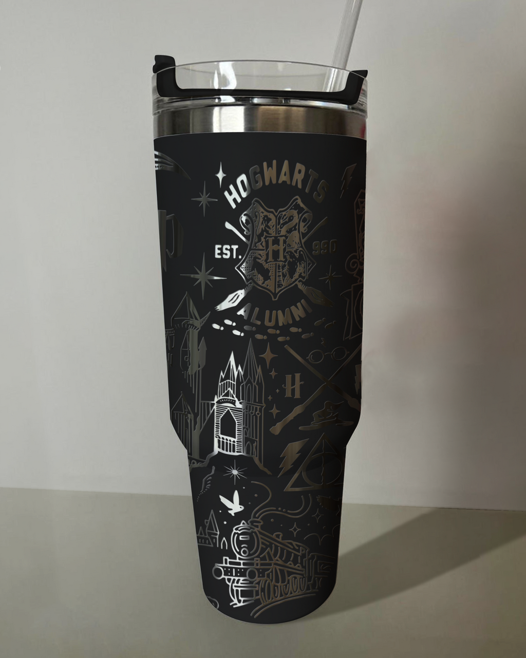 Harry Potter Gryffindor Tumbler 30oz/40oz Laser Engraving, Custom Name Tumbler Gift , HP07