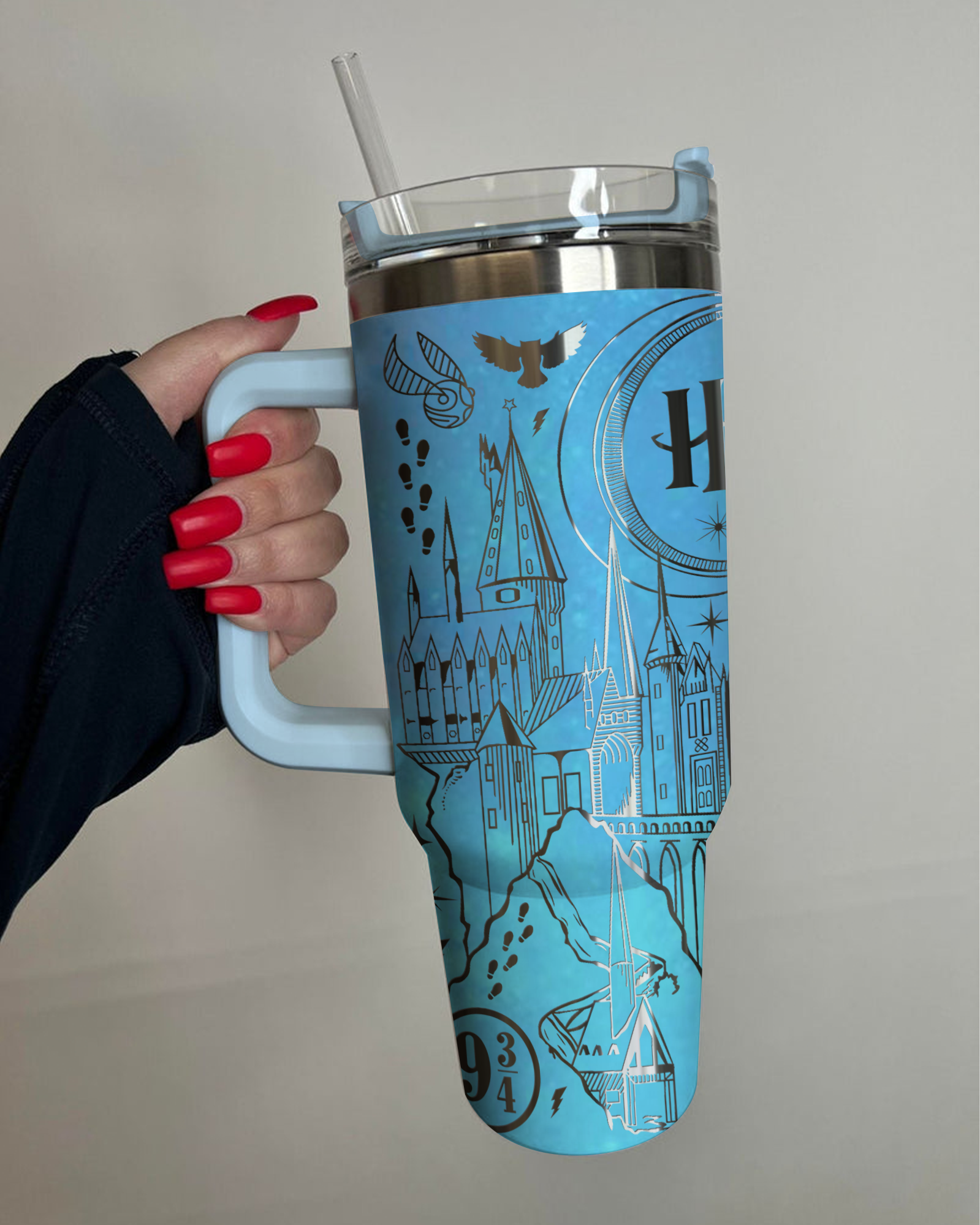 Harry Potter Ravenclaw Tumbler 30oz/40oz Laser Engraving, Ravenclaw Tumbler, HP16