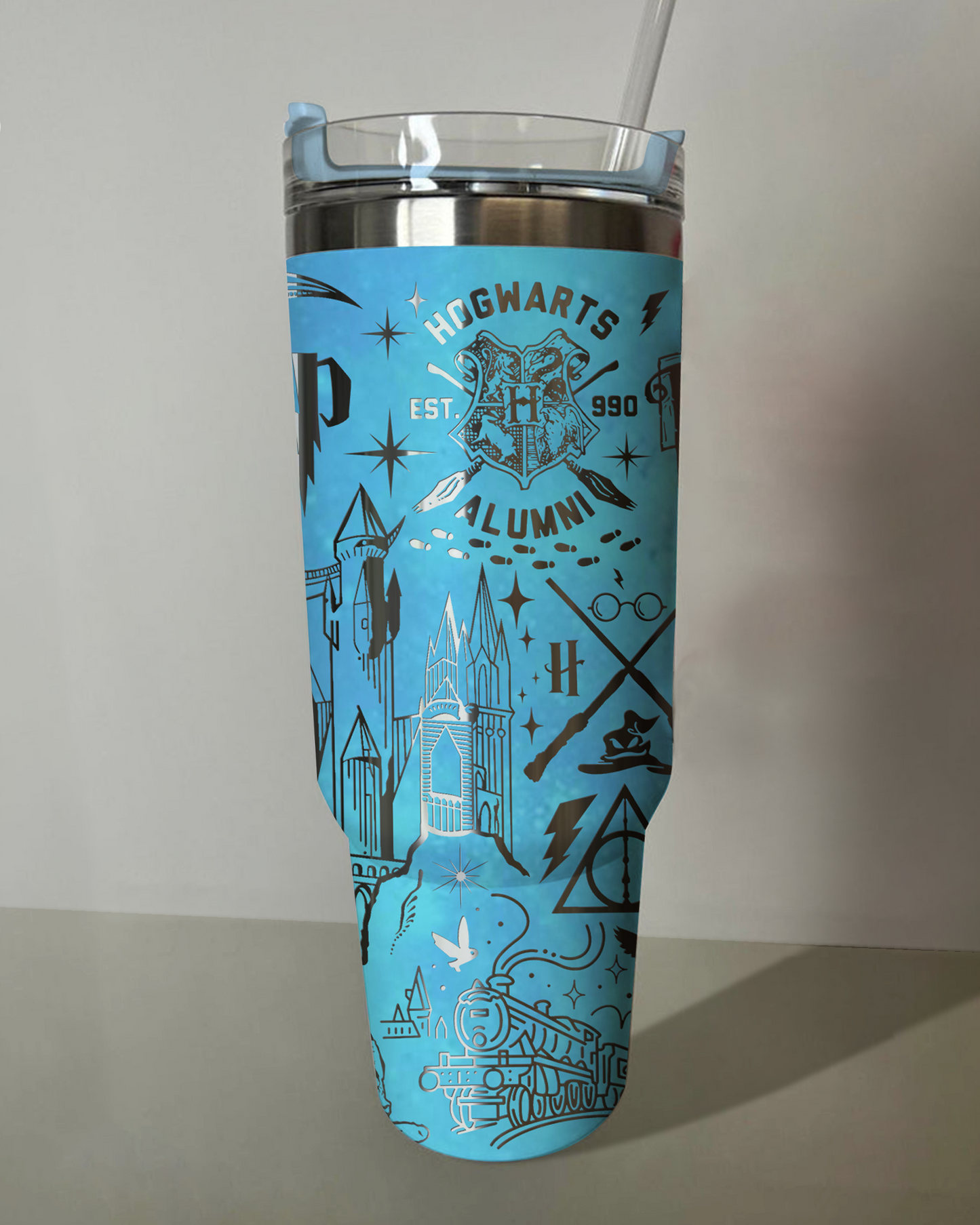 Harry Potter Ravenclaw Tumbler 30oz/40oz Laser Engraving, Personalized Tumbler, Harry Potter Ravenclaw Tumbler 30oz/40oz