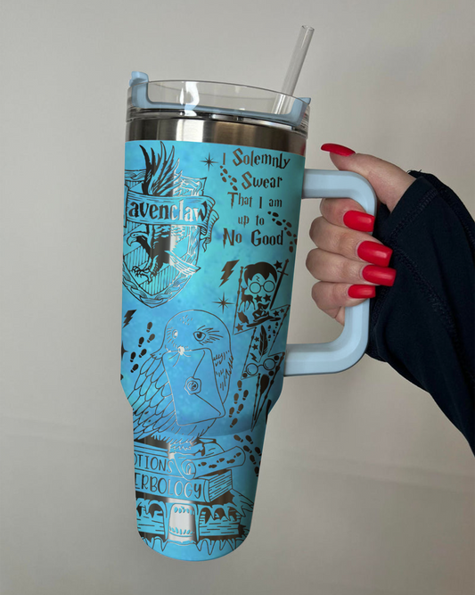 Harry Potter Ravenclaw Tumbler 30oz/40oz Laser Engraving, Personalized Tumbler, Harry Potter Ravenclaw Tumbler 30oz/40oz