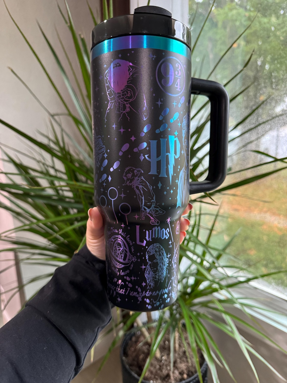 Harry Potter Tumbler 30oz/40oz Laser Engraving, Wizard School Hogwarts Tumbler, HP23