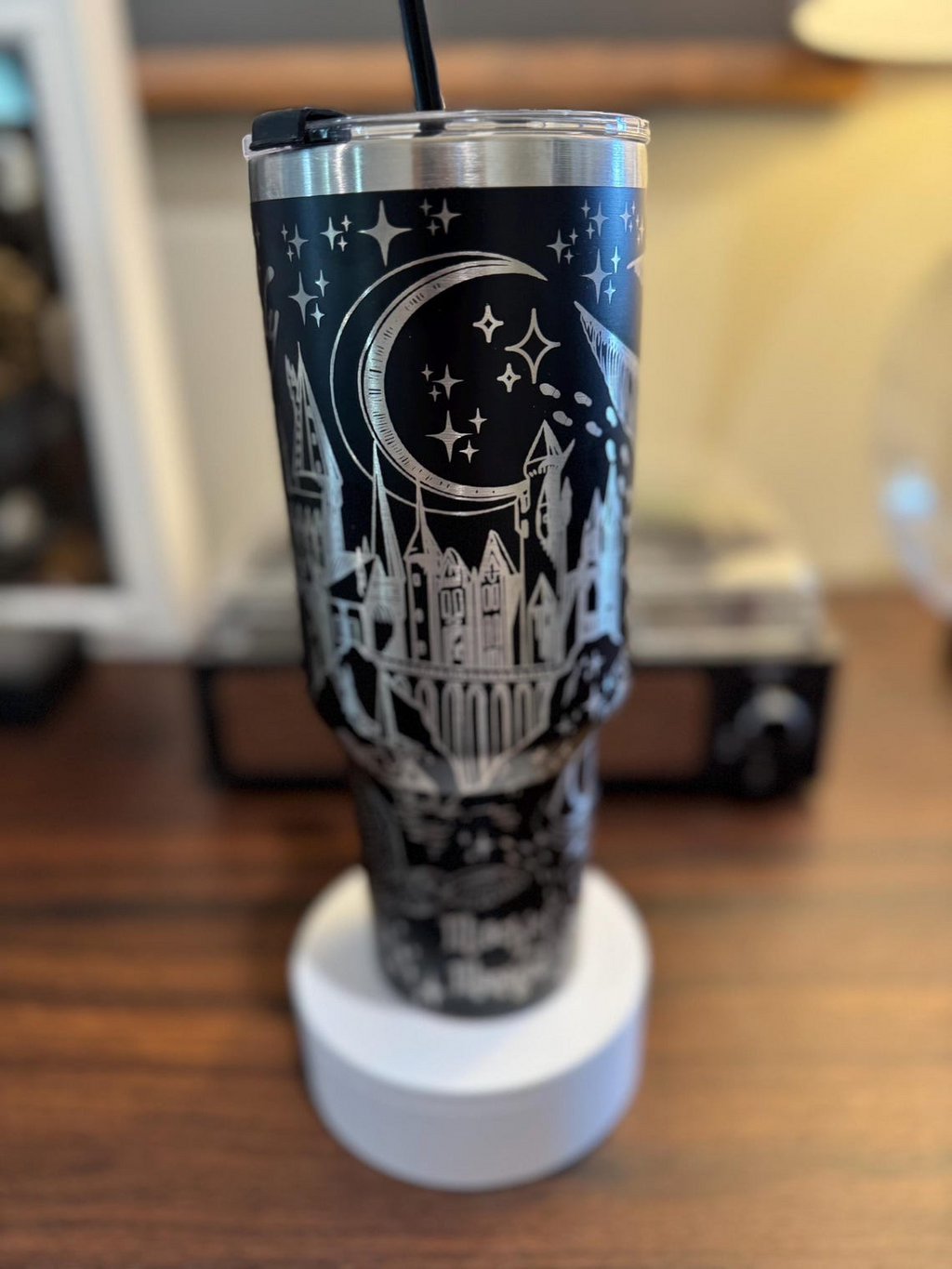 Harry Potter Hogwarts Castle Magic 30oz/40oz Tumbler with Handle, Laser Engraved, HP02