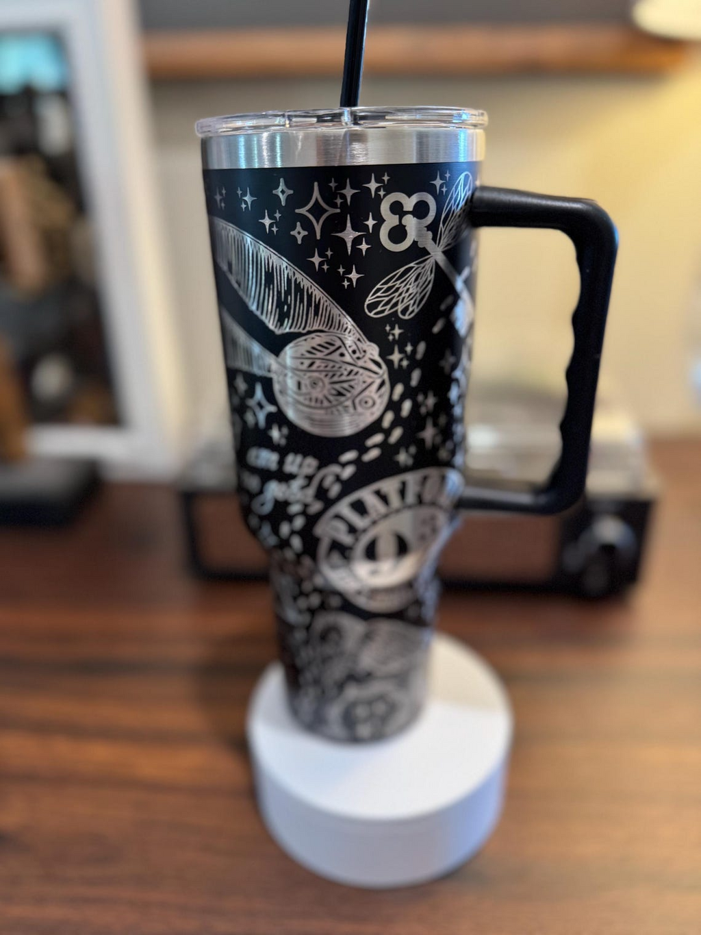 Harry Potter Hogwarts Castle Magic 30oz/40oz Tumbler with Handle, Laser Engraved, HP02