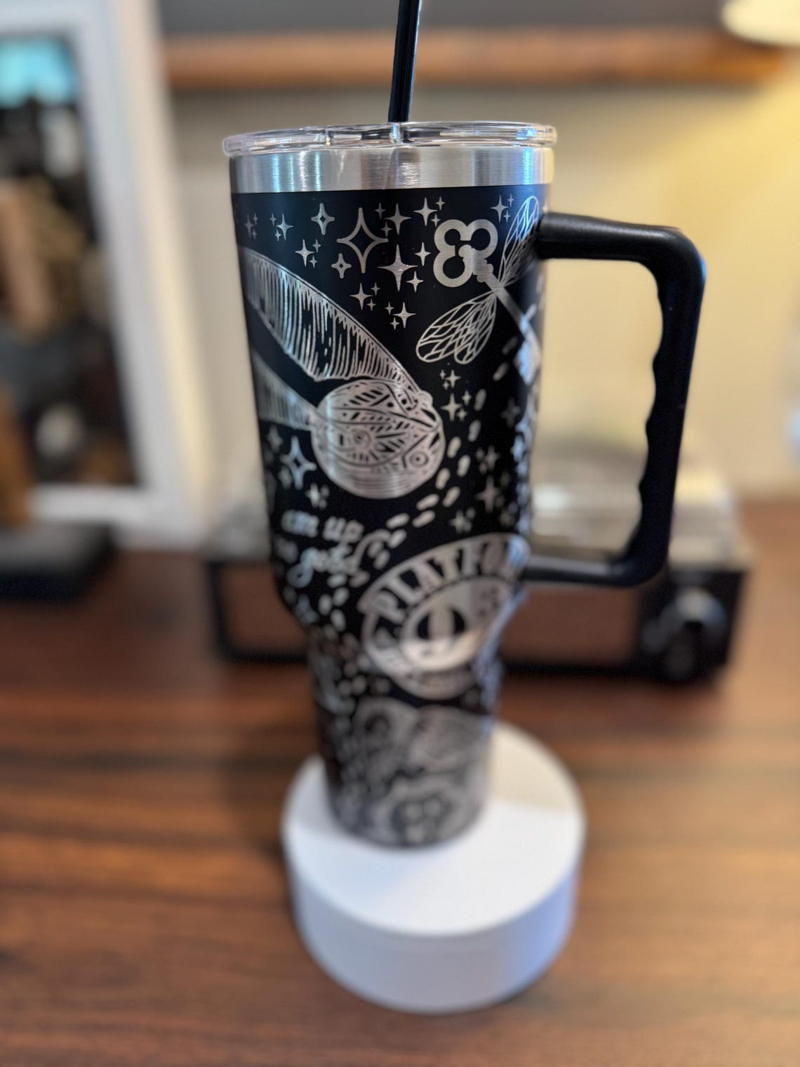 Harry Potter Hogwarts Castle Magic 30oz/40oz Tumbler with Handle, Laser Engraved, HP02