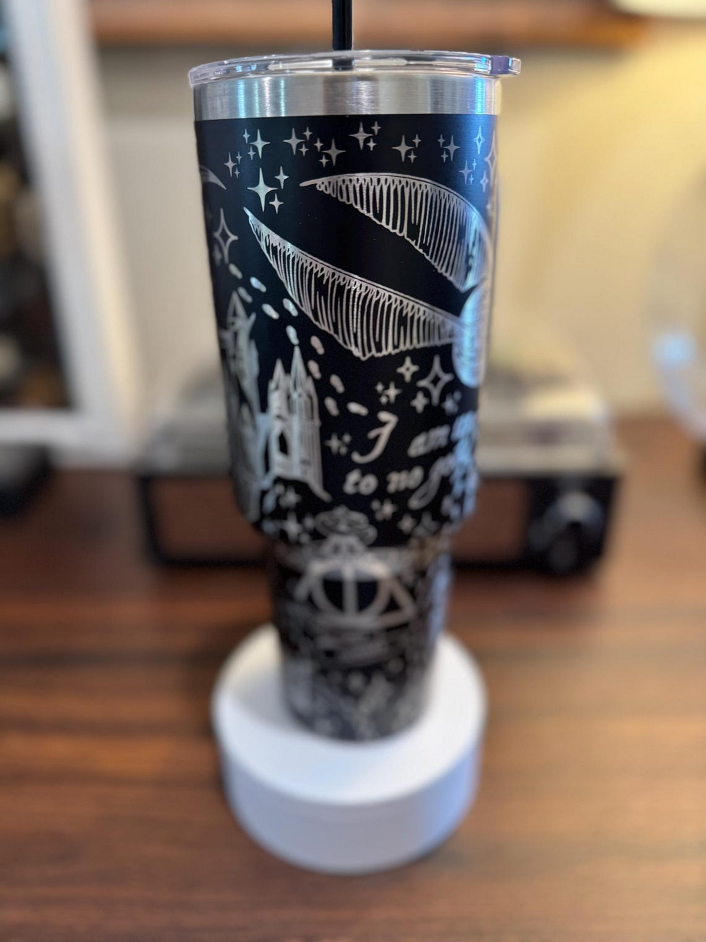 Harry Potter Hogwarts Castle Magic 30oz/40oz Tumbler with Handle, Laser Engraved, HP02