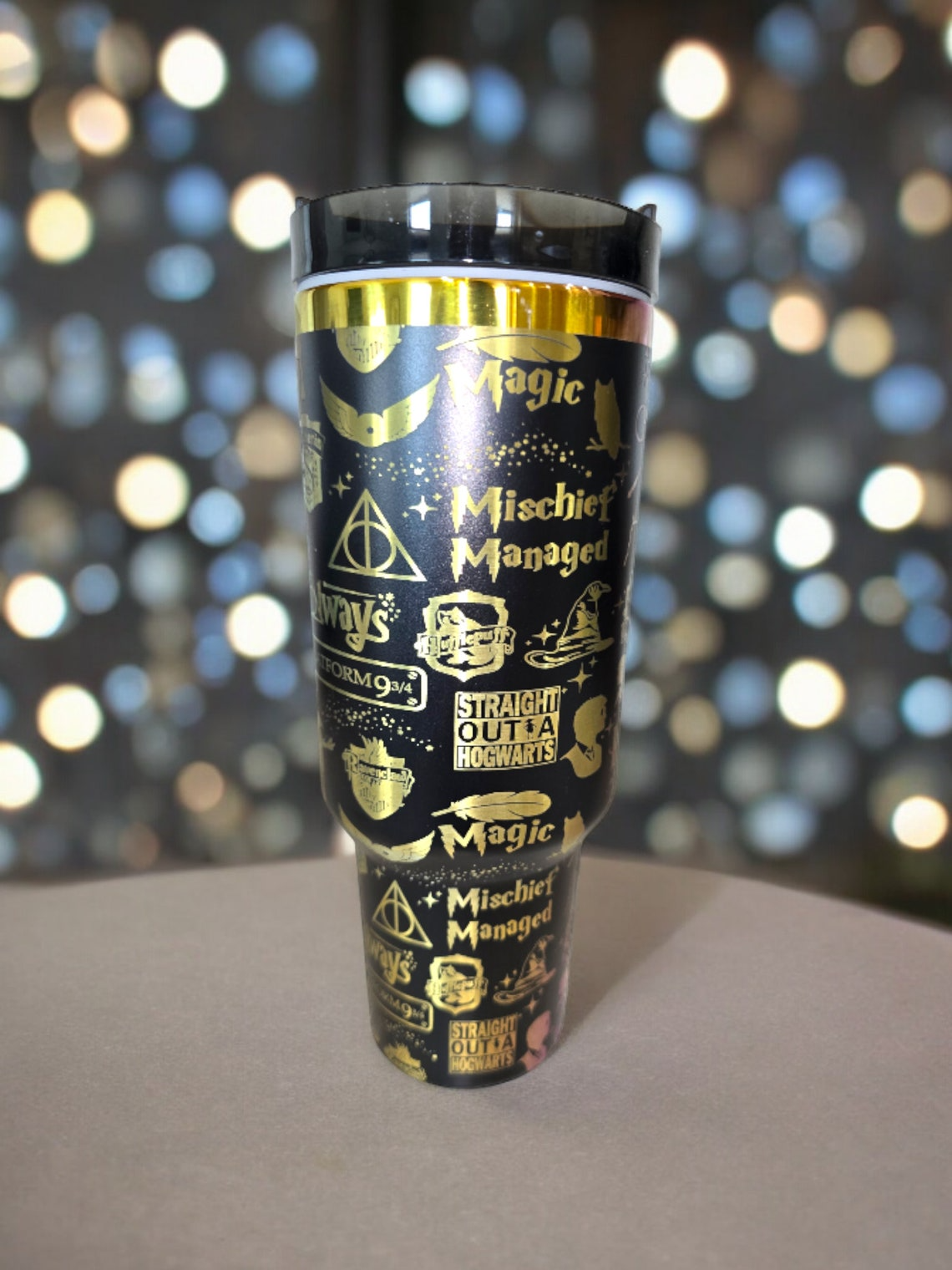 Harry Potter Wizard Seamless Tumbler 30oz/40oz Laser Engraved, Harry Potter Tumbler, HP30